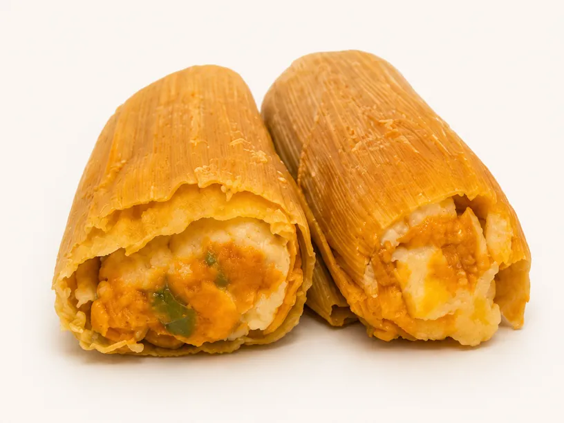 Tamal de Rajas con Queso